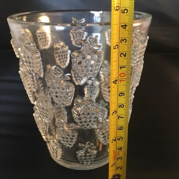 Rene Lalique Malaga Grape Vase Signed Antique - Picture 5 of 6